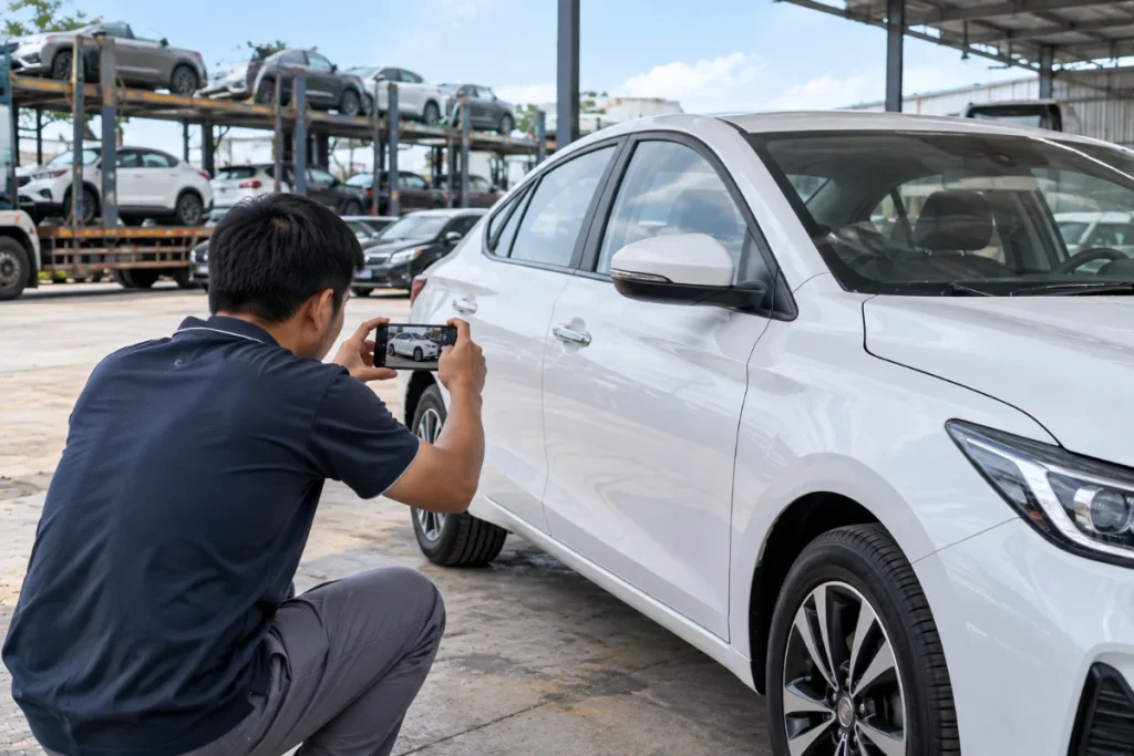 Kiểm tra xe khi nhận và giao