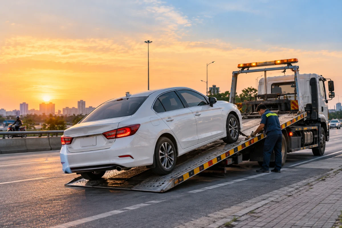 Xe cứu hộ sàn trượt